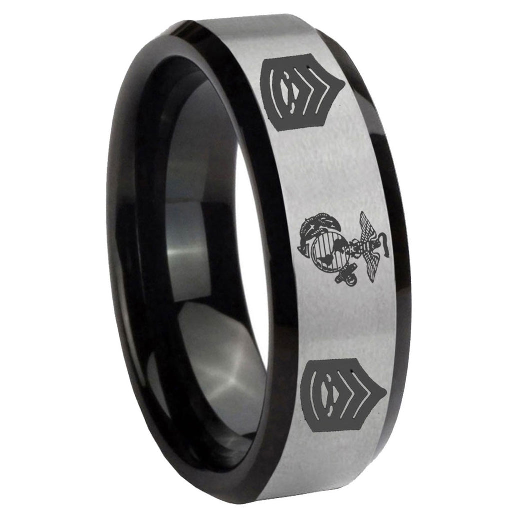 Sagittarius Zodiac Tungsten Carbide Matching Ring Set