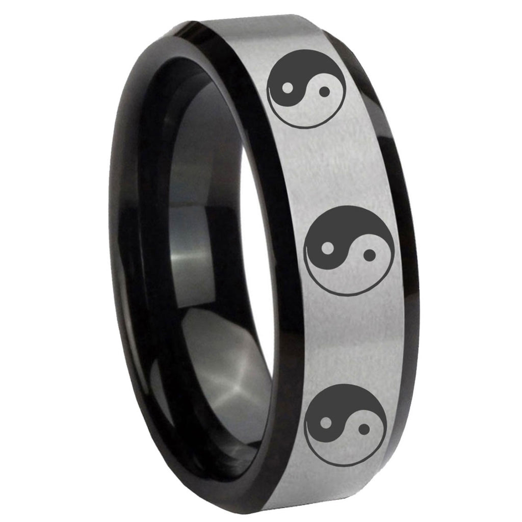 Capricorn Zodiac Tungsten Carbide Bridal Set Rings