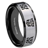 8mm-Transformers-Autobot-Decepticon-Beveled-Edges-Brush-Black-2-Tone-Tungsten-Mens-Ring