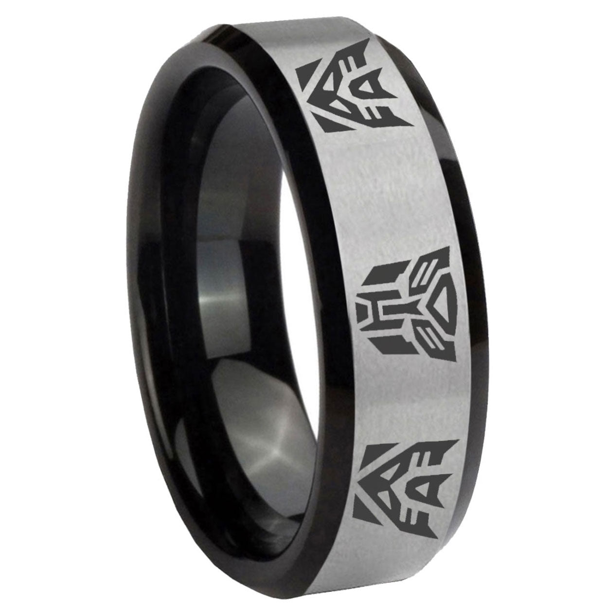 Multiple Heart Tungsten Carbide Bridal Set Rings