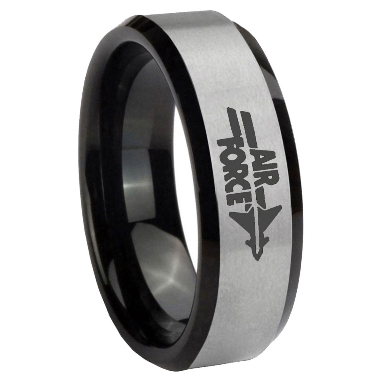Aquarius Horoscope Tungsten Carbide Wedding Ring Sets