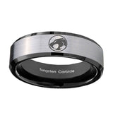 8mm-Thundercat-Beveled-Edges-Brush-Black-2-Tone-Tungsten-Men's-Engagement-Band