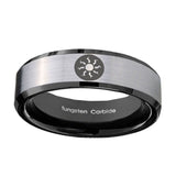 10mm-Magic-The-Gathering-Beveled-Brushed-Silver-Black-Tungsten-Wedding-Band-Ring
