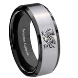 8mm-Dragon-Beveled-Edges-Brush-Black-2-Tone-Tungsten-Wedding-Engagement-Ring