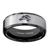 10mm-Wolf-Beveled-Edges-Brushed-Silver-Black-Tungsten-Mens-Engagement-Band
