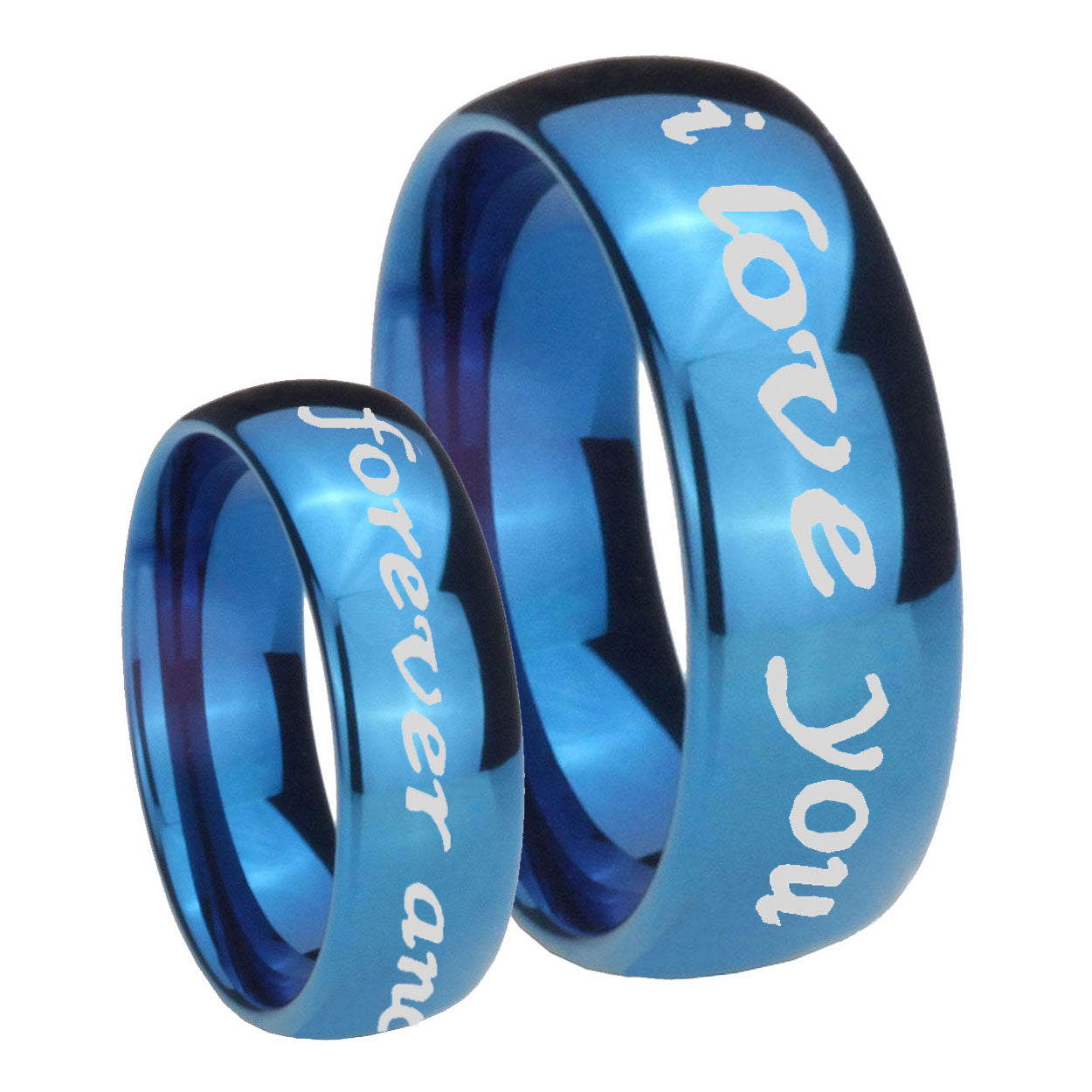 Multiple Christian Cross Tungsten Carbide Wedding Ring Sets