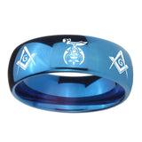 8mm-Masonic-Shriners-Dome-Blue-Tungsten-Carbide-Mens-Wedding-Band