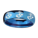 8mm-Multiple-Marine-Dome-Blue-Tungsten-Carbide-Mens-Engagement-Band