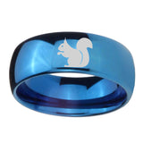 8mm-Squirrel-Dome-Blue-Tungsten-Carbide-Men's-Wedding-Band