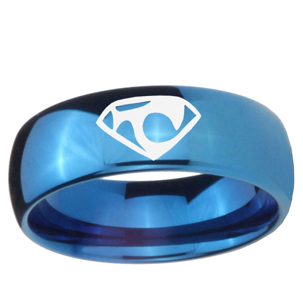 5MMHouse of Van Dome Blue Tungsten Mens Engagement Band