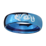 8mm-Dragon-Dome-Blue-Tungsten-Carbide-Wedding-Band-Mens