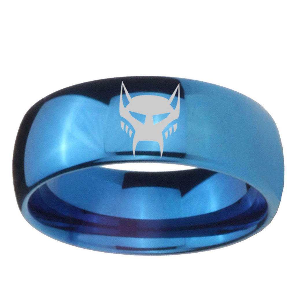 5MMTransformers Maximal Dome Blue Mens Wedding Bands Engraved