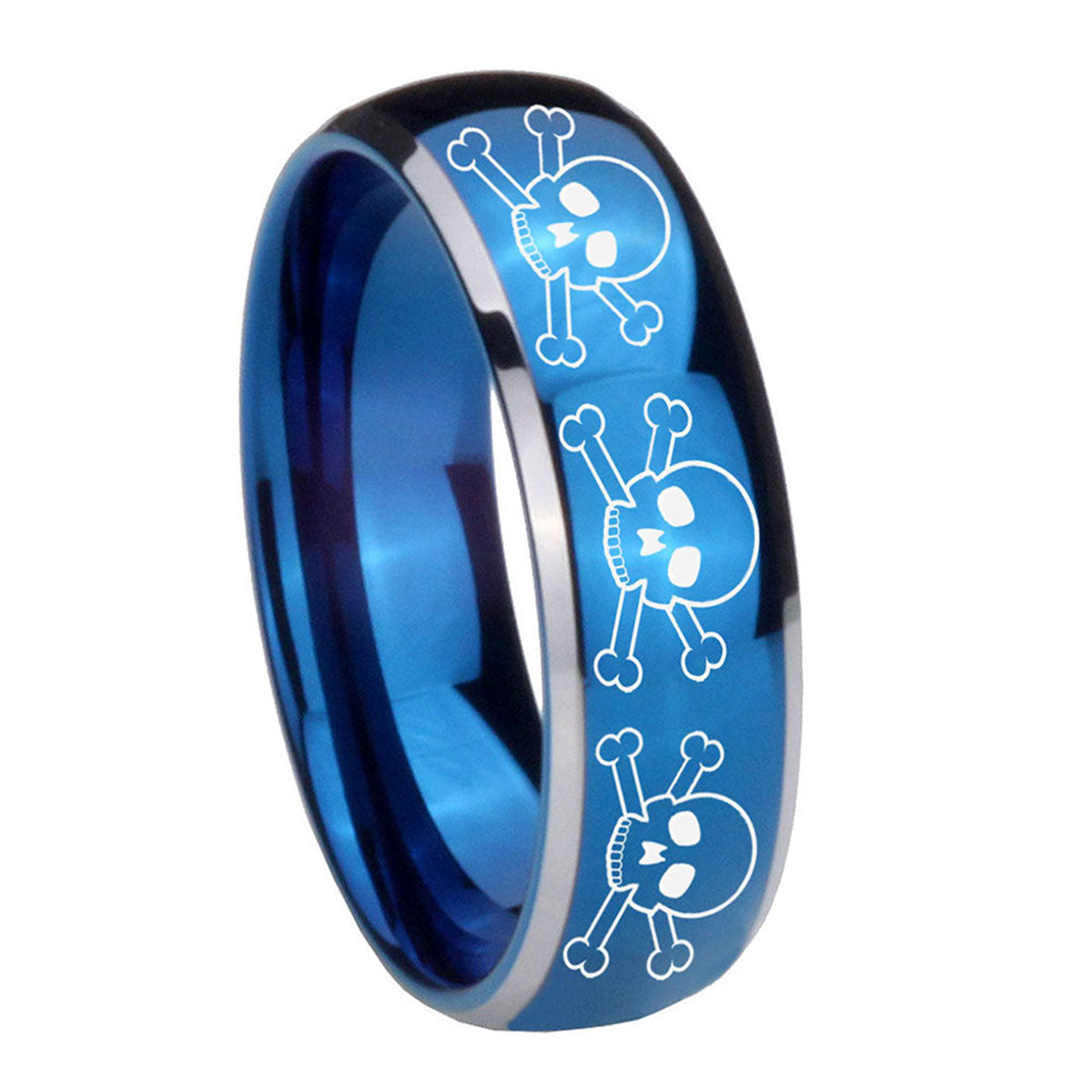 Fire Department Tungsten Carbide Couple Wedding Bands