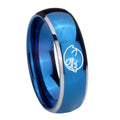 8mm Mario Boo Ghost Dome Blue 2 Tone Tungsten Promised Band