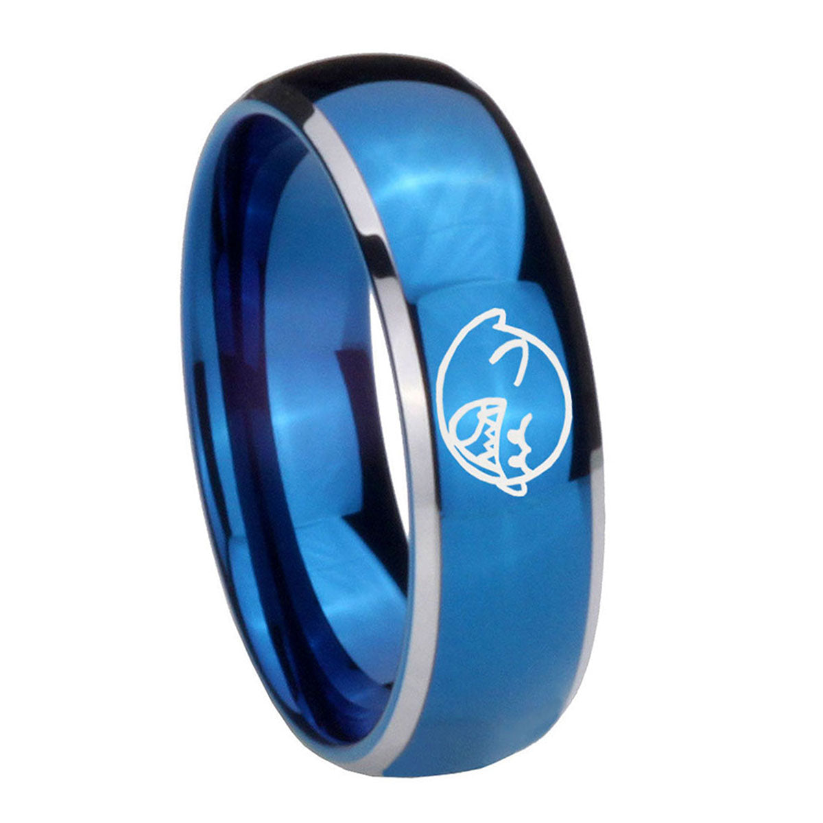 Seal of Seven Tungsten Carbide Couple Wedding Rings