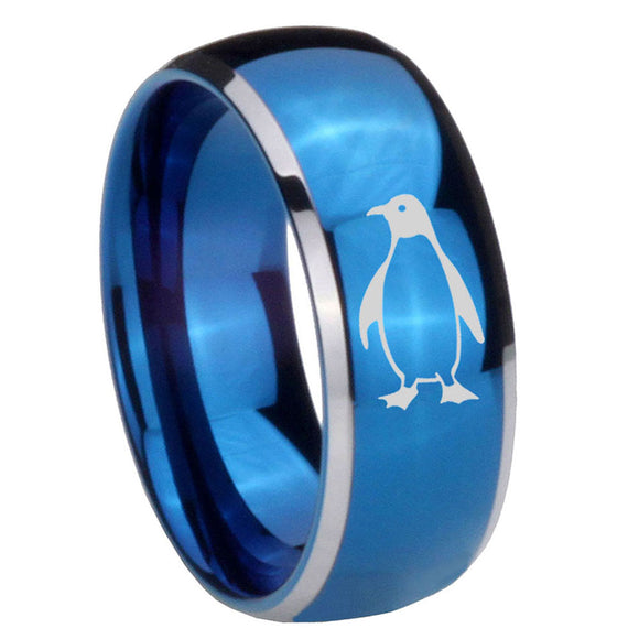 8mm-Penguin-Dome-Blue-2-Tone-Tungsten-Carbide-Promise-Ring