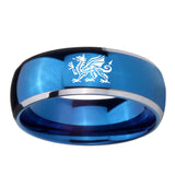 8mm-Dragon-Dome-Blue-2-Tone-Tungsten-Carbide-Mens-Promise-Ring