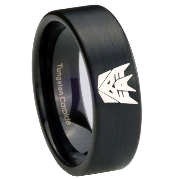 8mm-Decepticon-Transformers-Pipe-Cut-Brush-Black-Tungsten-Wedding-Band-Mens