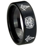 8mm-Masonic-32-Design-Pipe-Cut-Brush-Black-Tungsten-Carbide-Anniversary-Ring