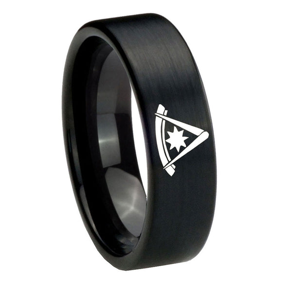 8mm-Pester-Master-Masonic-Pipe-Cut-Brush-Black-Tungsten-Carbide-Mens-Ring