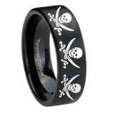 8mm-Multiple-Skull-Pirate-Pipe-Cut-Brush-Black-Tungsten-Anniversary-Ring