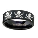 8mm-Multiple-Skull-Pirate-Pipe-Cut-Brush-Black-Tungsten-Anniversary-Ring