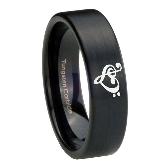 8mm-Music-&-Heart-Pipe-Cut-Brush-Black-Tungsten-Carbide-Mens-Promise-Ring