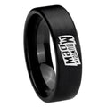 8mm Mountain Dew Pipe Cut Brush Black Tungsten Promised Band