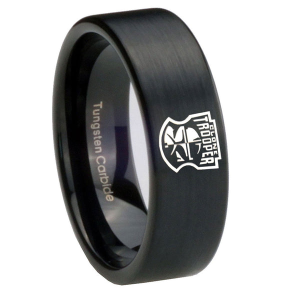 8mm-Clone-Trooper-Pipe-Cut-Brush-Black-Tungsten-Men's-Engagement-Ring