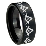 8mm-Masonic-Square-and-Compass-Pipe-Cut-Brush-Black-Tungsten-Carbide-Custom-Ring-for-Men