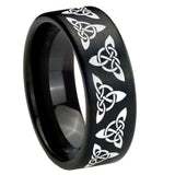 8mm-Celtic-Knot-Pipe-Cut-Brush-Black-Tungsten-Carbide-Custom-Ring-for-Men