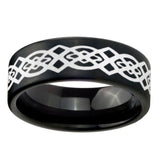 8mm-Celtic-Knot-Pipe-Cut-Brush-Black-Tungsten-Carbide-Anniversary-Ring