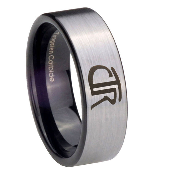 8mm-CTR-Pipe-Cut-Brushed-Silver-Tungsten-Carbide-Custom-Mens-Ring