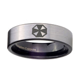 8mm-Resident-Evil-Pipe-Cut-Brushed-Silver-Tungsten-Carbide-Anniversary-Ring