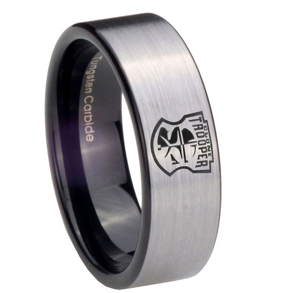 8mm-Clone-Trooper-Pipe-Cut-Brushed-Silver-Tungsten-Personalized-Ring