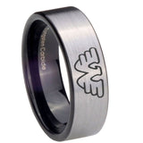 8mm-Waylon-Jennings-Pipe-Cut-Brushed-Silver-Tungsten-Carbide-Rings-for-Men