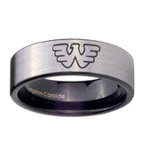 8mm-Waylon-Jennings-Pipe-Cut-Brushed-Silver-Tungsten-Carbide-Rings-for-Men