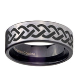 8mm-Laser-Celtic-Knot-Pipe-Cut-Brushed-Silver-Tungsten-Custom-Ring-for-Men