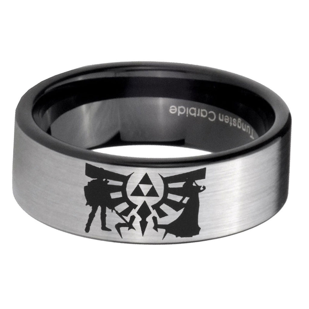 6mm Zelda Link Pipe Cut Silver Man Wedding Gift