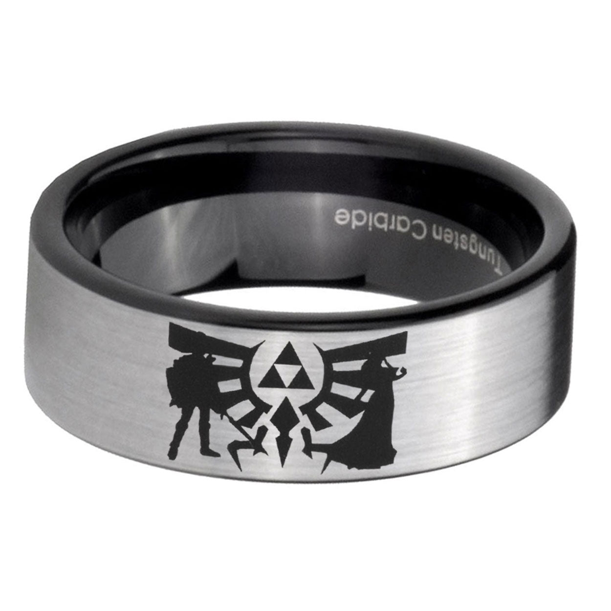 6mm Zelda Link Pipe Cut Silver Man Wedding Gift