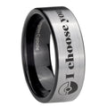 8mm Pokeball Pokemon Pipe Cut Silver Man Wedding Gift