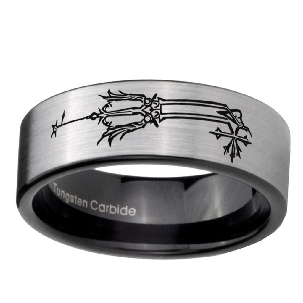 6mm Geekery Oathkeeper Kingdom Hearts Pipe Cut Silver Man Wedding Gift