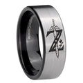 8mm Zelda Breath Of The Wild Pipe Cut Silver Man Wedding Gift