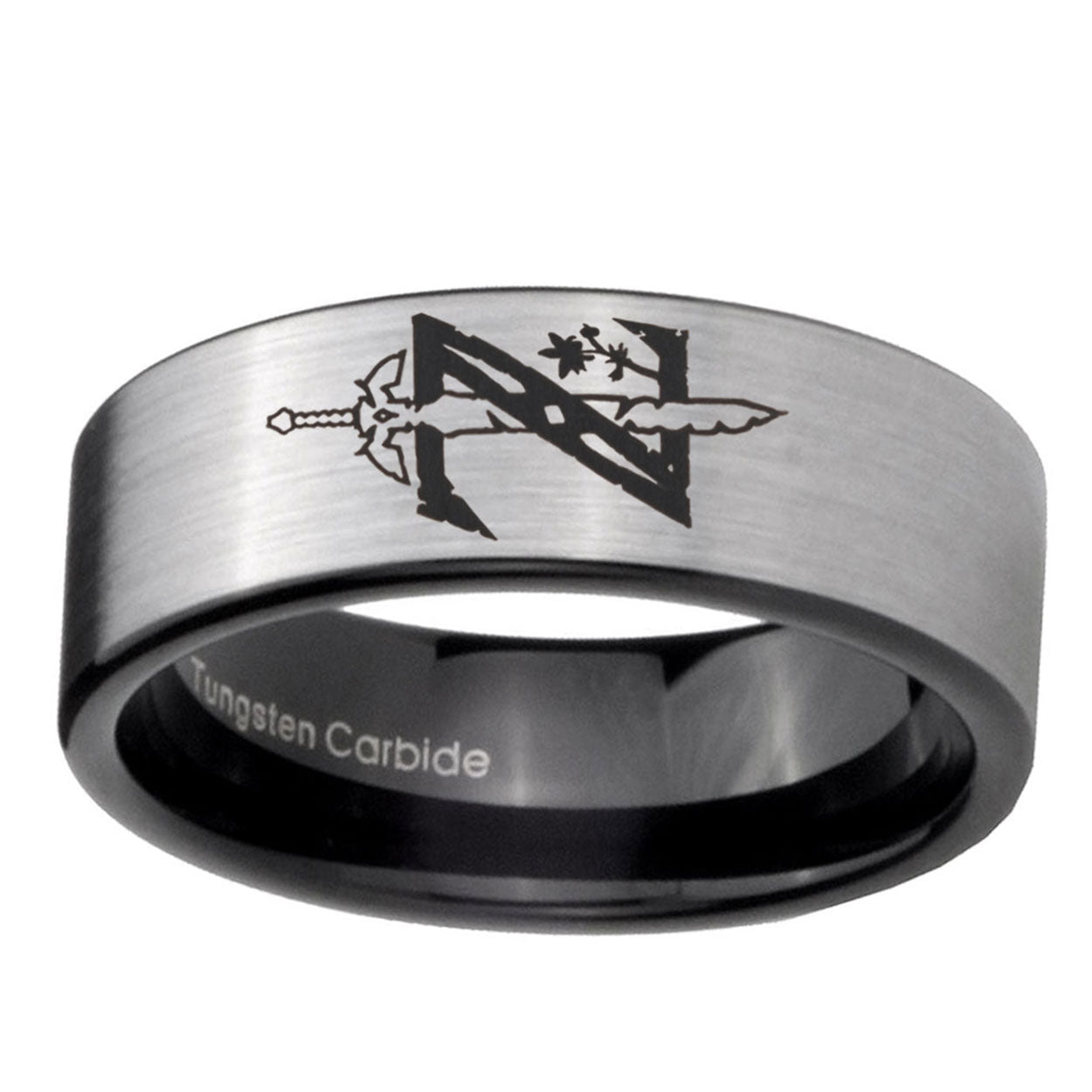 6mm Zelda Breath Of The Wild Pipe Cut Silver Man Wedding Gift
