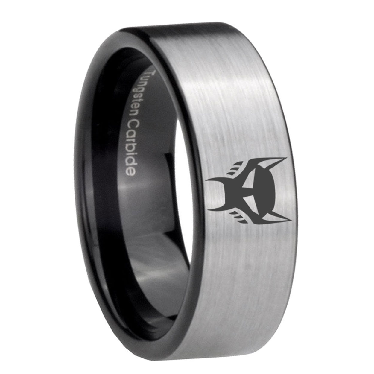8mm Transformers Maximal Pipe Cut Silver Man Wedding Gift