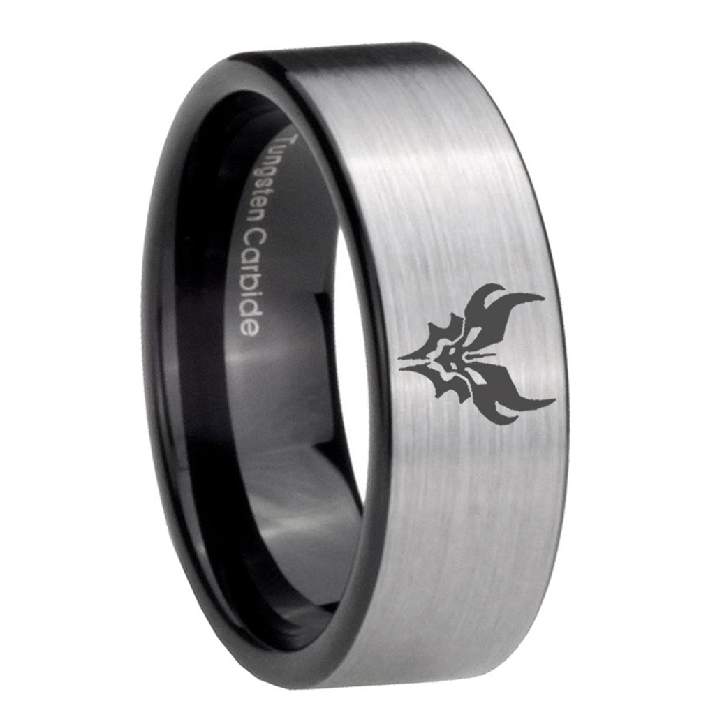 8mm Transformers Shatterback Pipe Cut Silver Man Wedding Gift