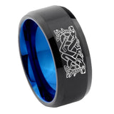 8mm-Celtic-Dog-Bevel-Tungsten-Carbide-Blue-Mens-Promise-Ring