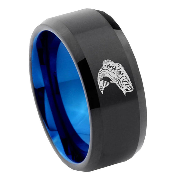 10mm-Fishing-Bevel-Tungsten-Carbide-Blue-Wedding-Ring
