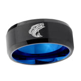 10mm-Fishing-Bevel-Tungsten-Carbide-Blue-Wedding-Ring