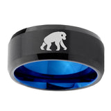 8mm-Chimpanzee-Bevel-Tungsten-Carbide-Blue-Mens-Promise-Ring
